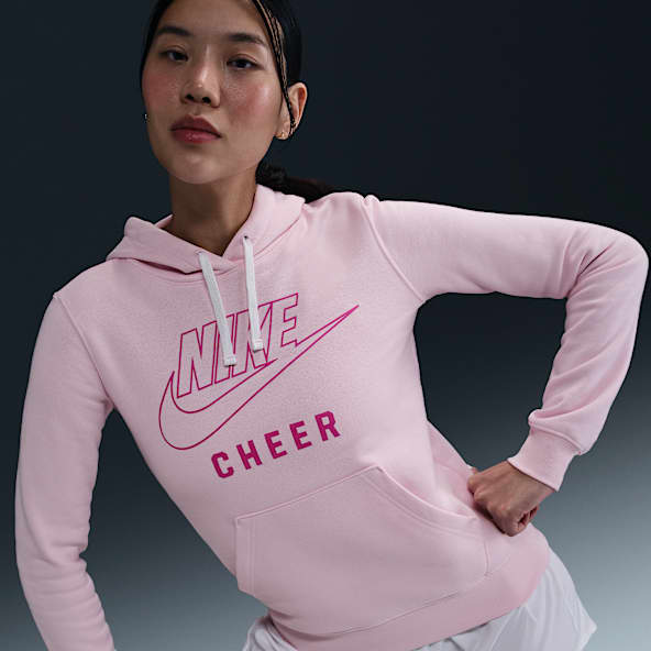 Pink Hooded Cheerleading Clothing. Nike